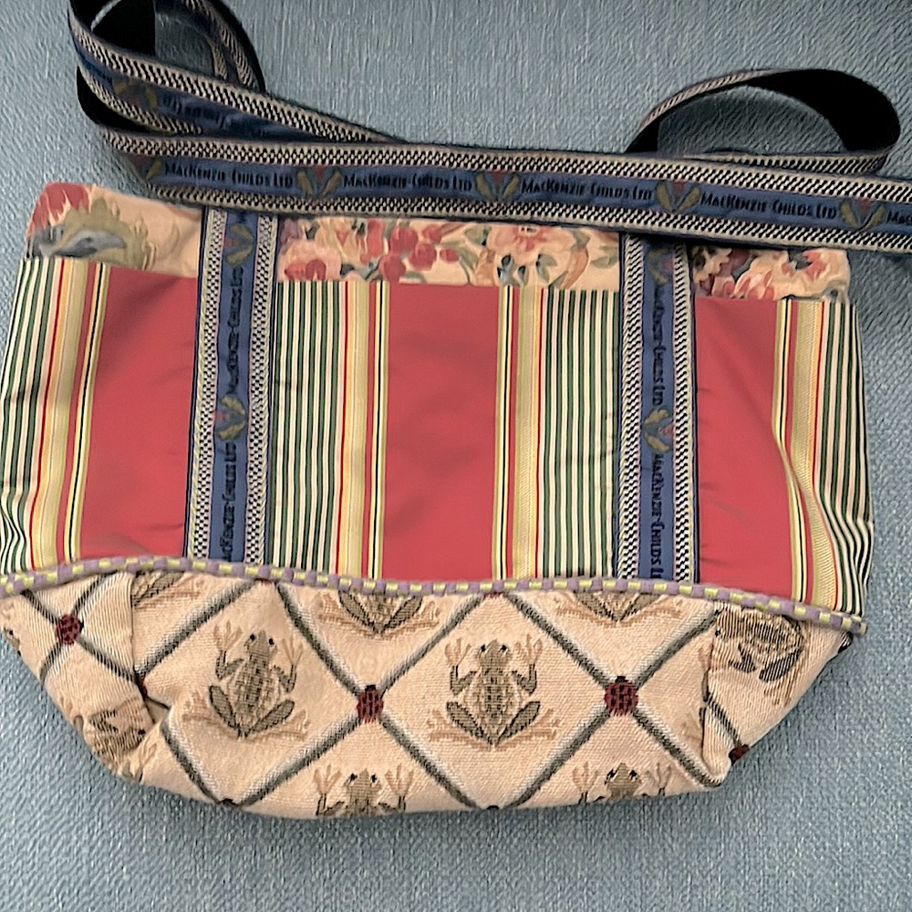 Rare Mac Childs 1983 Collector Mixed Fabrics ShoulderTote Bag Collector LikeNew - Picture 7 of 8
